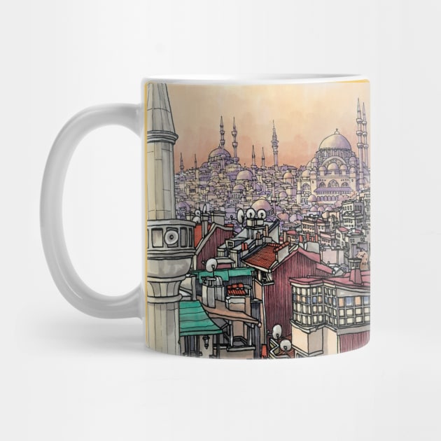 Istanbul sunrise (1) by maxwellillustration